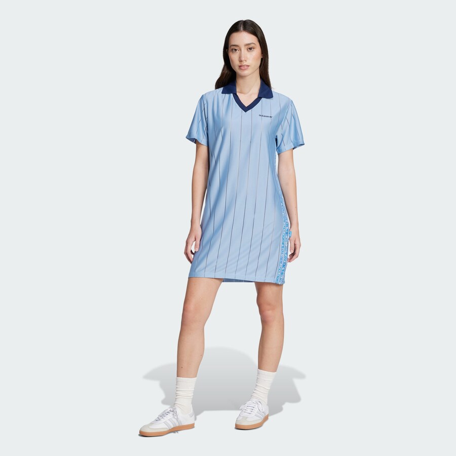 Мини платье ADIDAS ORIGINALS Adidas Originals x Liberty London, Navy/Sky blue — фото 2