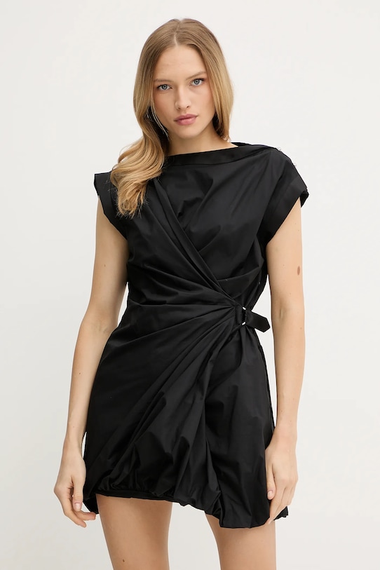 

Хлопковое платье Pinko, черный