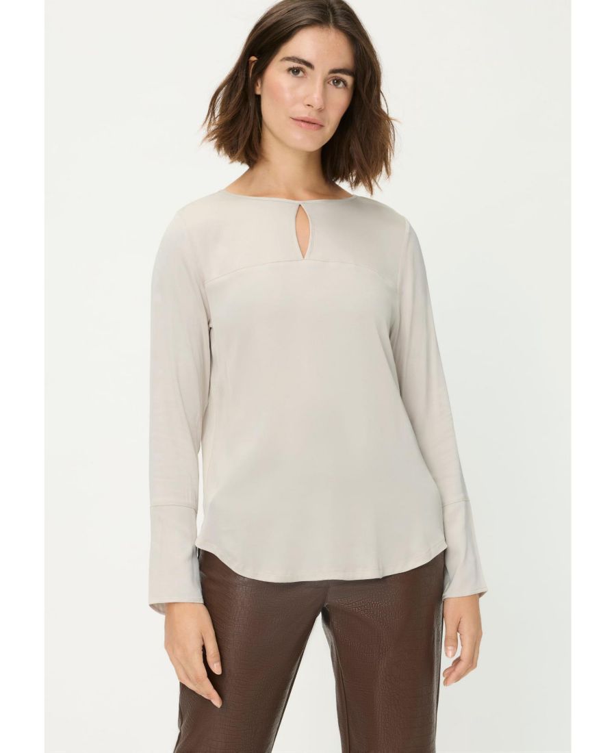 

Женская блузка, выполненная в смешанной технике Olsen, Almond beige