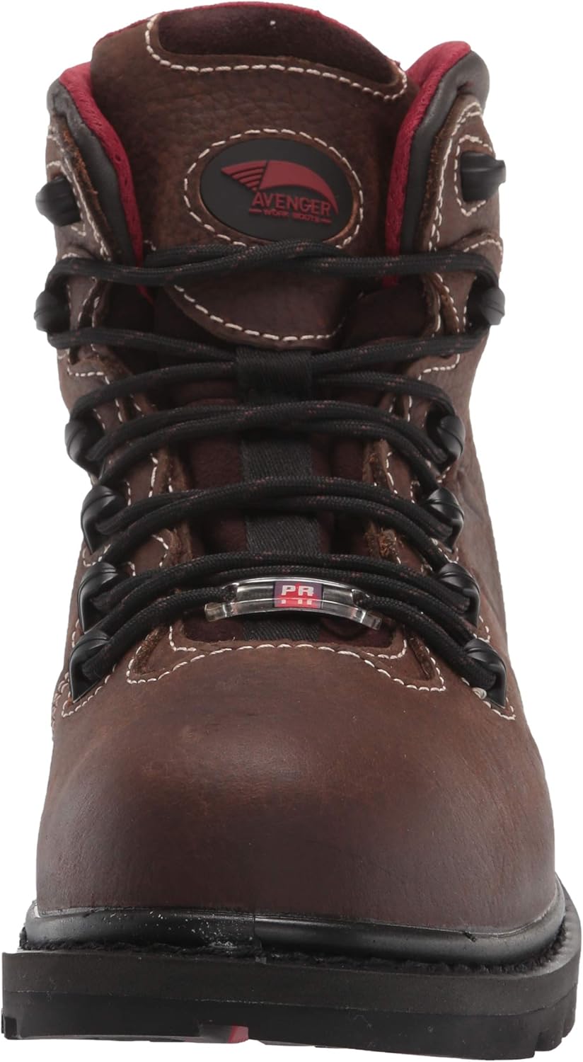 FSI FOOTWEAR SPECIALTIES INTERNATIONAL мужские 6" кожаные ботинки с углеродным носком, водонепроницаемые, защищающие от электричества, противоскользящие, коричневый — фото 2