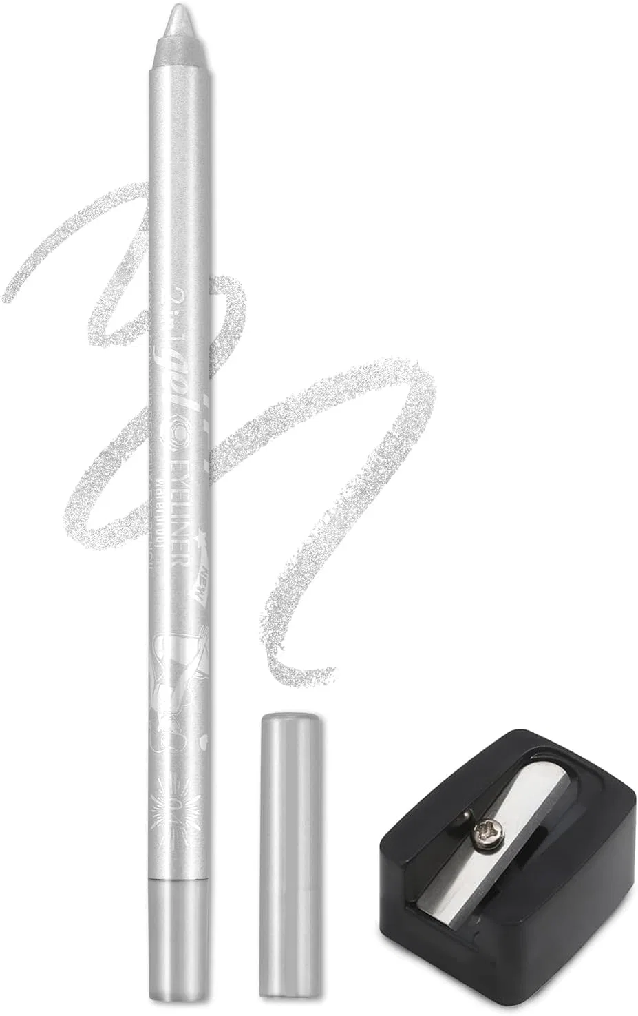 Подводка для глаз гелевая металлик 05# Silver, No Brand