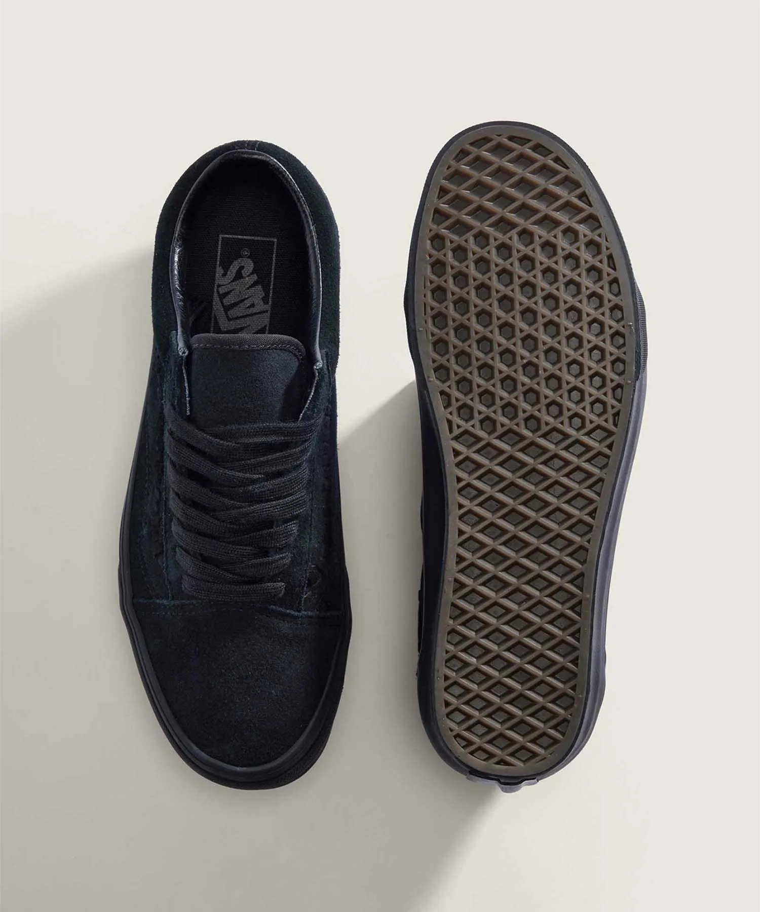 Унисекс кеды из натуральной кожи Old Skool Crafted Stripe VANS чёрные — фото 4
