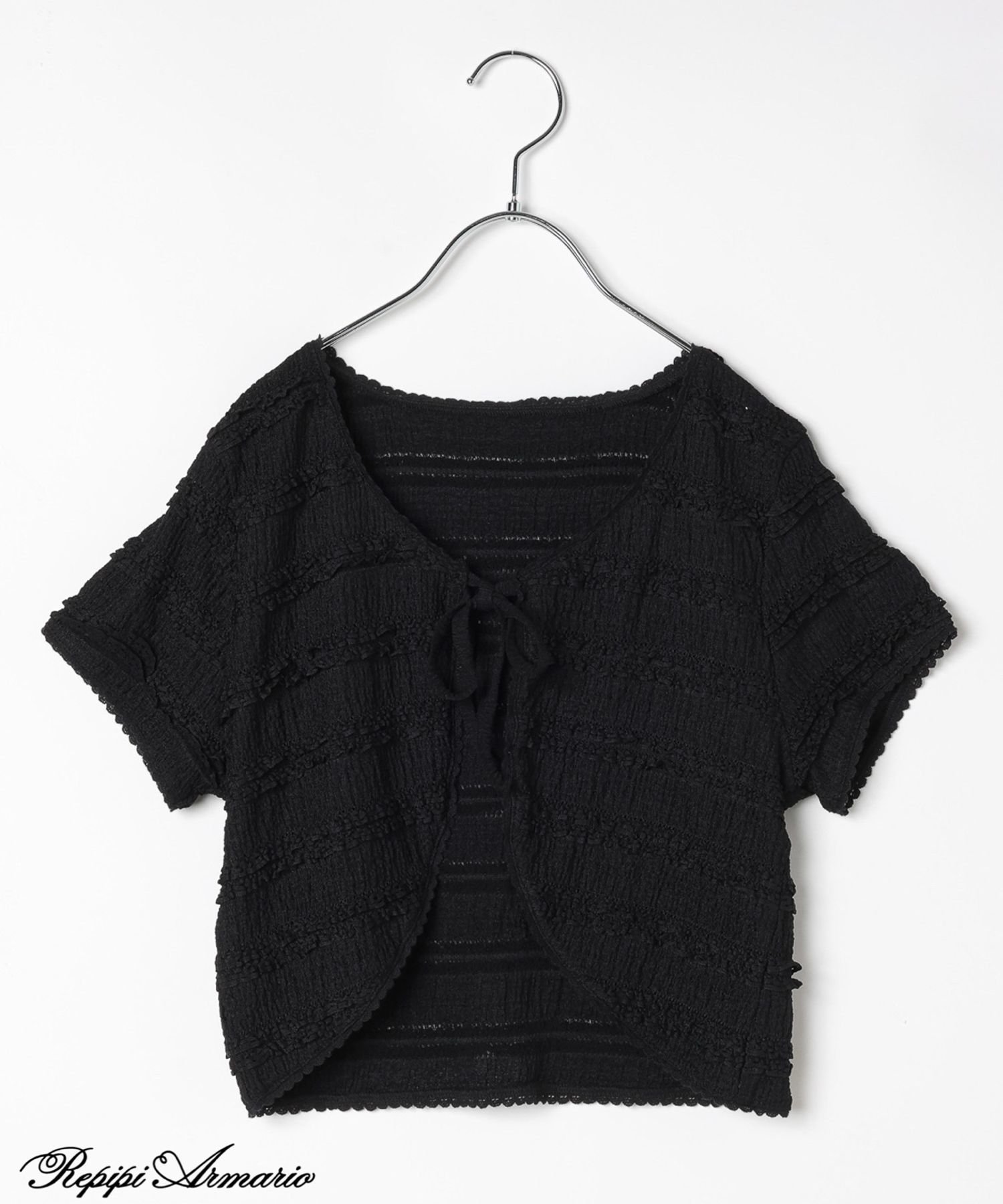 Кардиган с кружевной оборкой Repipi armario, Black 09