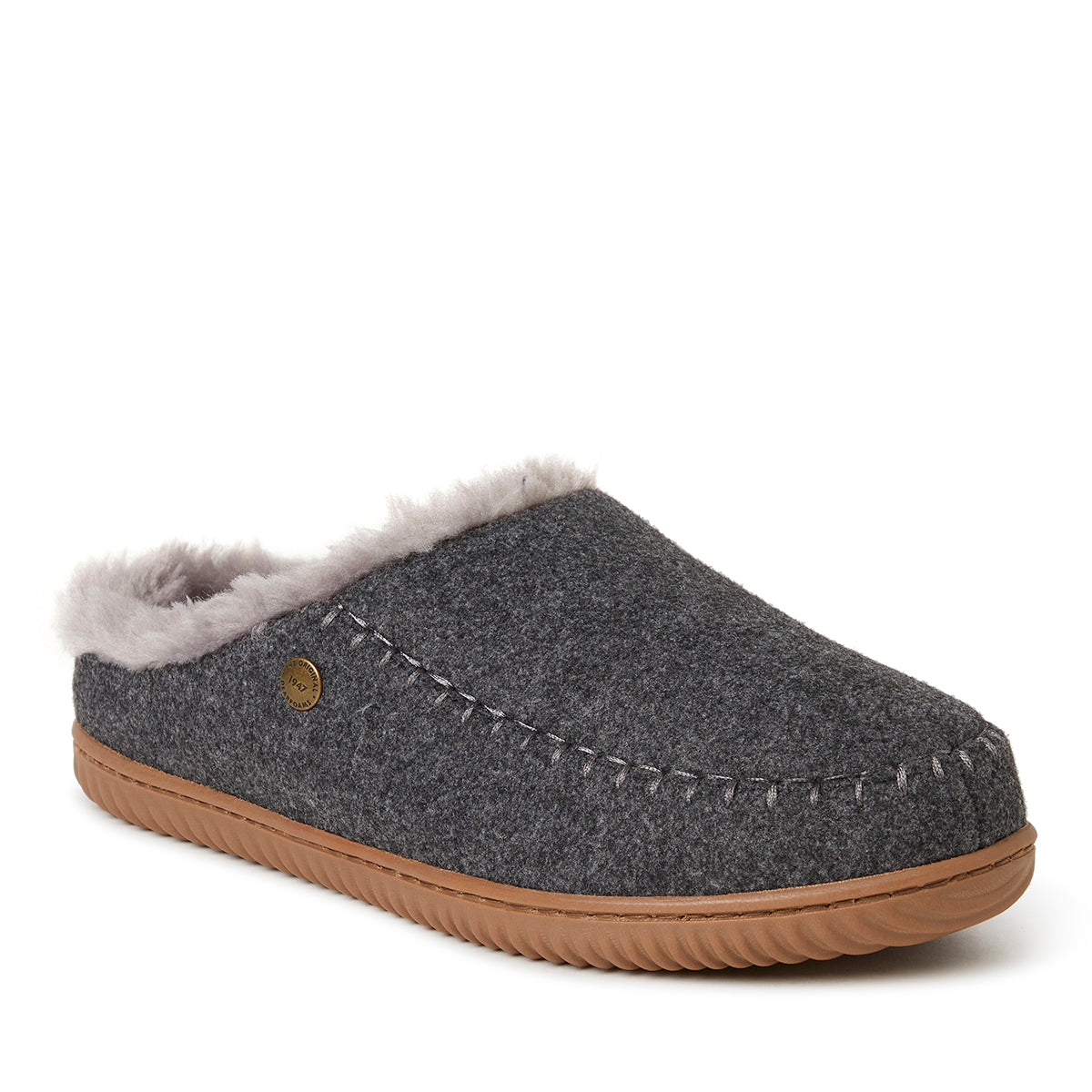 

Мужские домашние и уличные тапочки Alpine от Dearfoams Bern, цвет Dark Heather Grey