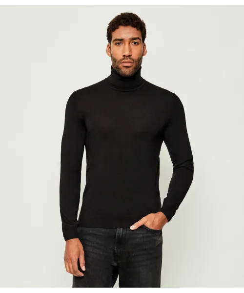 

Шерстяная водолазка San Thomas-M Regular fit Hugo, черный