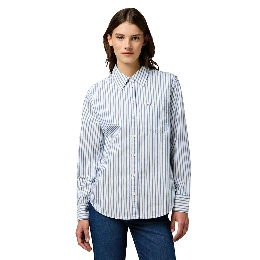

Рубашка с длинным рукавом Wrangler 1 Pocket Regular Fit, белый