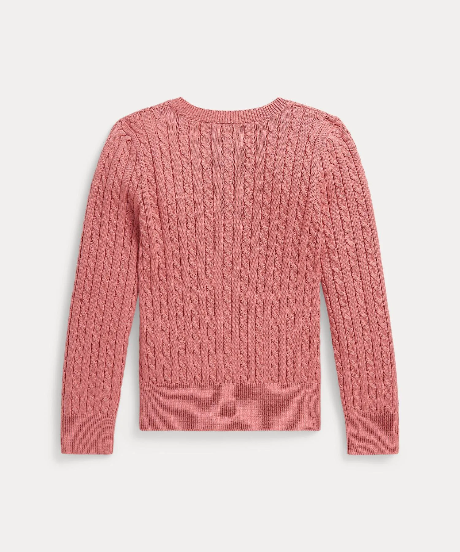 (Девочки, 2-6 лет) Мини-кардиган из хлопка с косами Polo Ralph Lauren, 650 Pink — фото 2