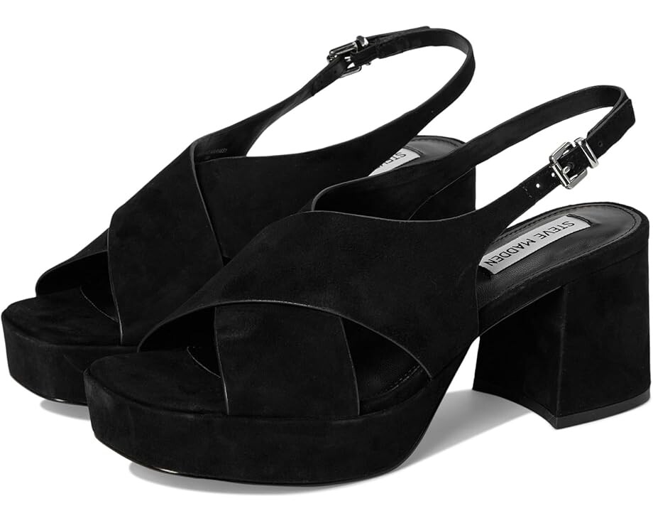 

Туфли Steve Madden Marino, черный замшевый