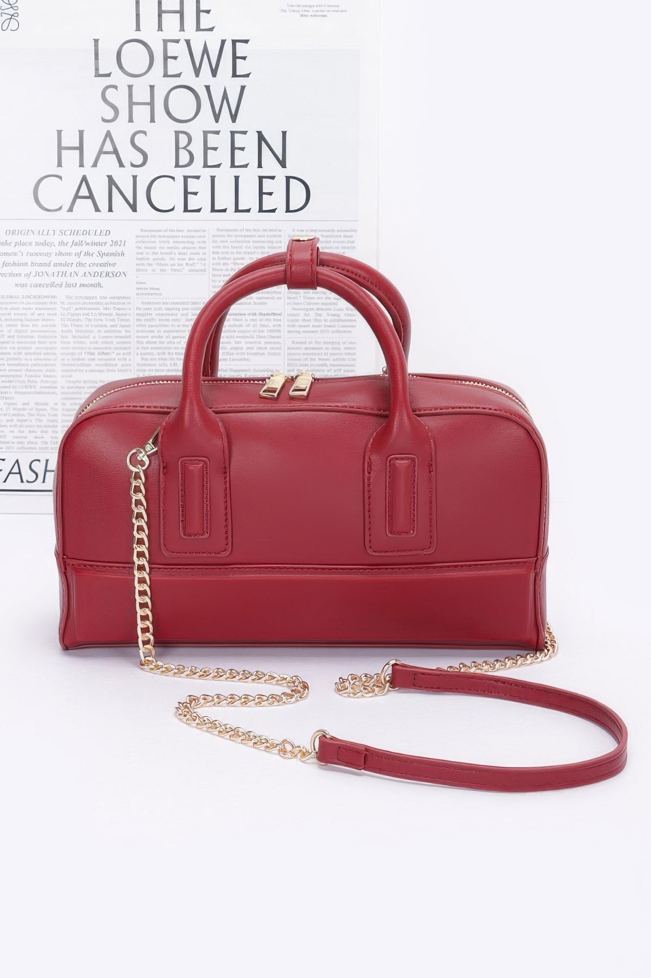 

Сумка из искусственной кожи FASHNZFAB, Burgundy