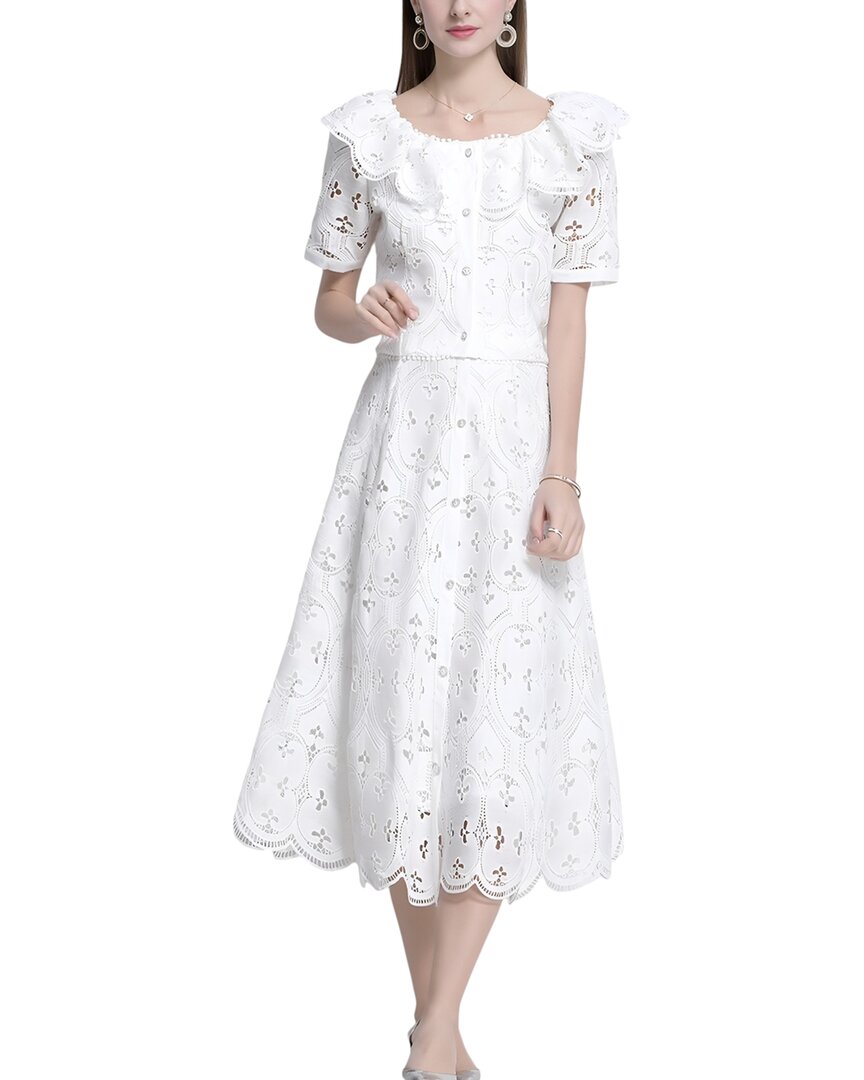 

Комплект блузки и юбки ELAINE, белый