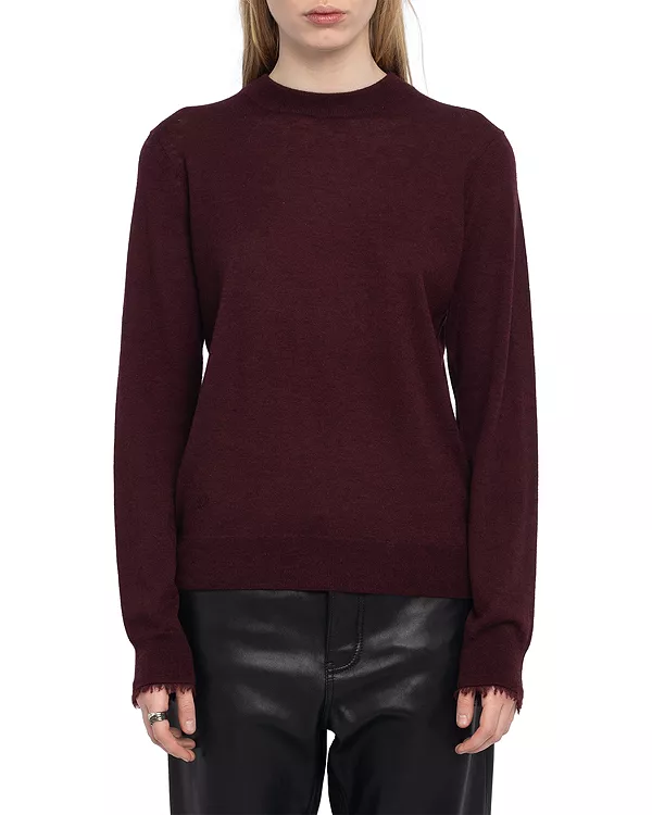 

Кашемировый свитер с круглым вырезом Ivy Zadig & Voltaire, красный