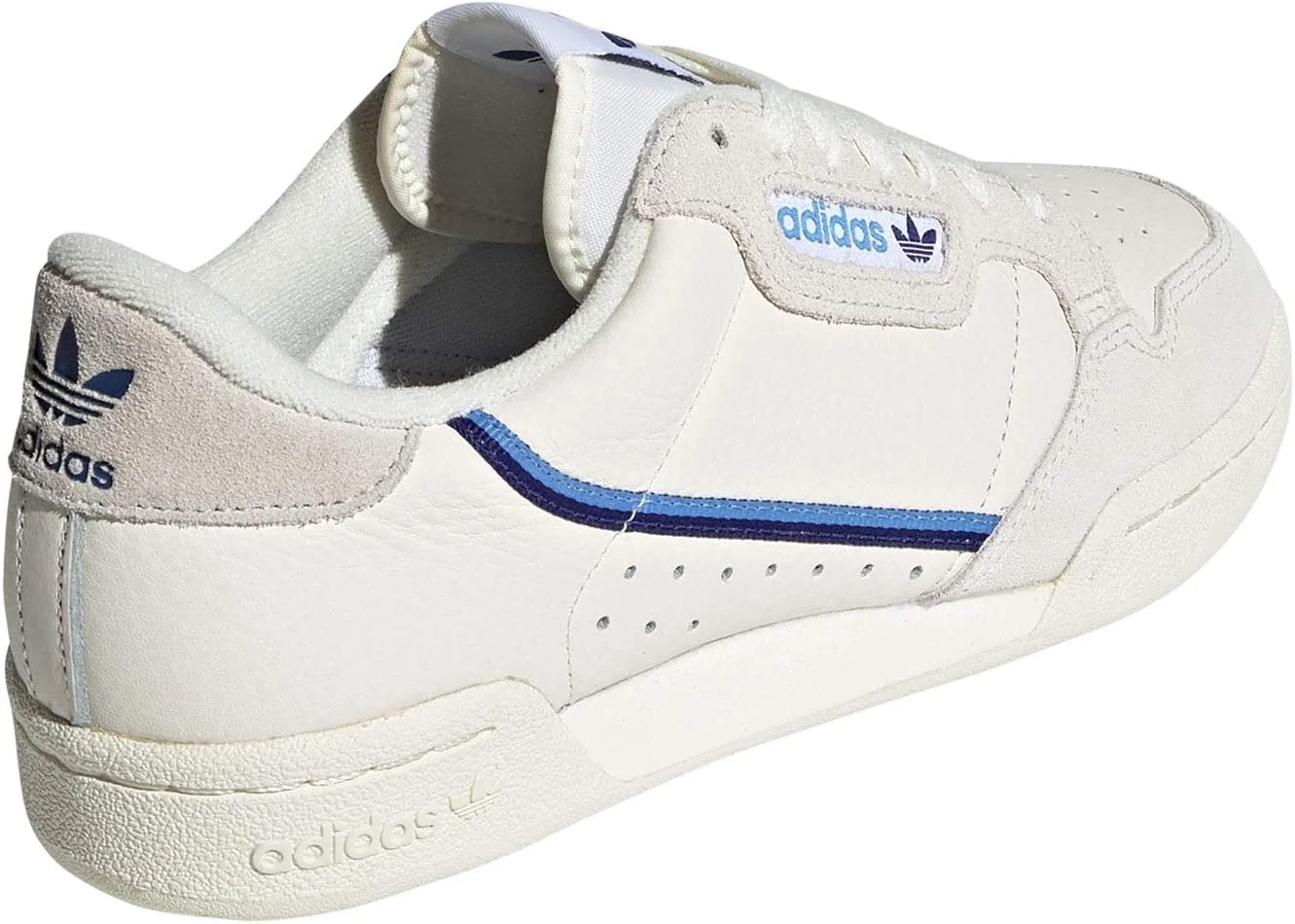Мужские кроссовки Adidas Continental 80 для фитнеса, белые/красные/синие — фото 3