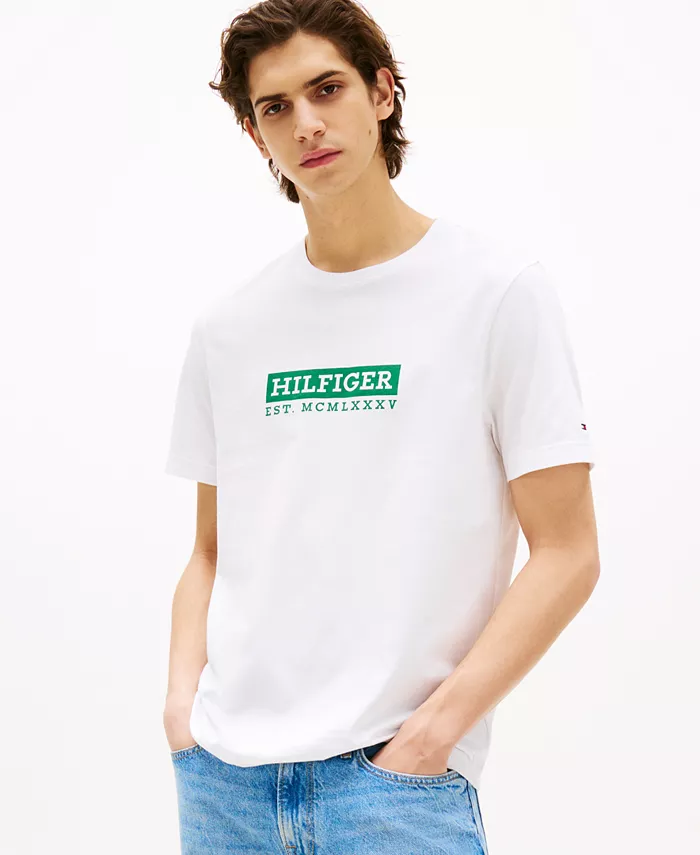 

Мужская футболка с градиентным принтом Color to Color Tommy Hilfiger, белый