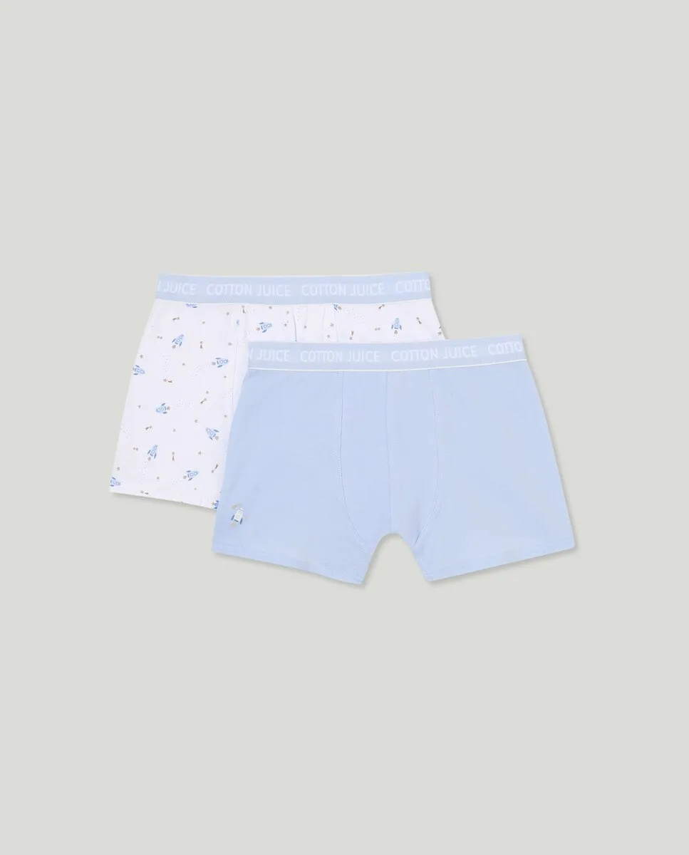 

Комплект из 2 боксеров для мальчиков Cotton Juice, мультиколор