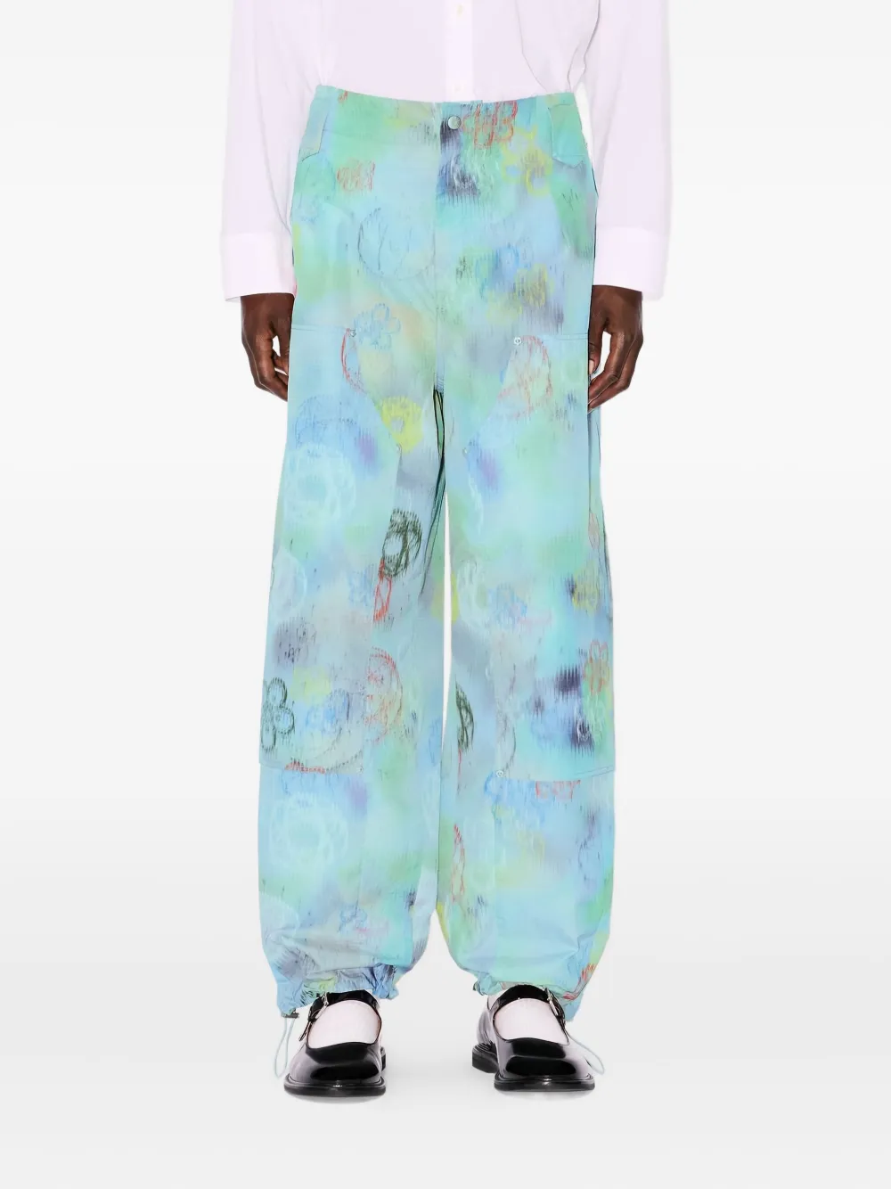 

Брюки с цветочным принтом X Futura 2000 KENZO, синий