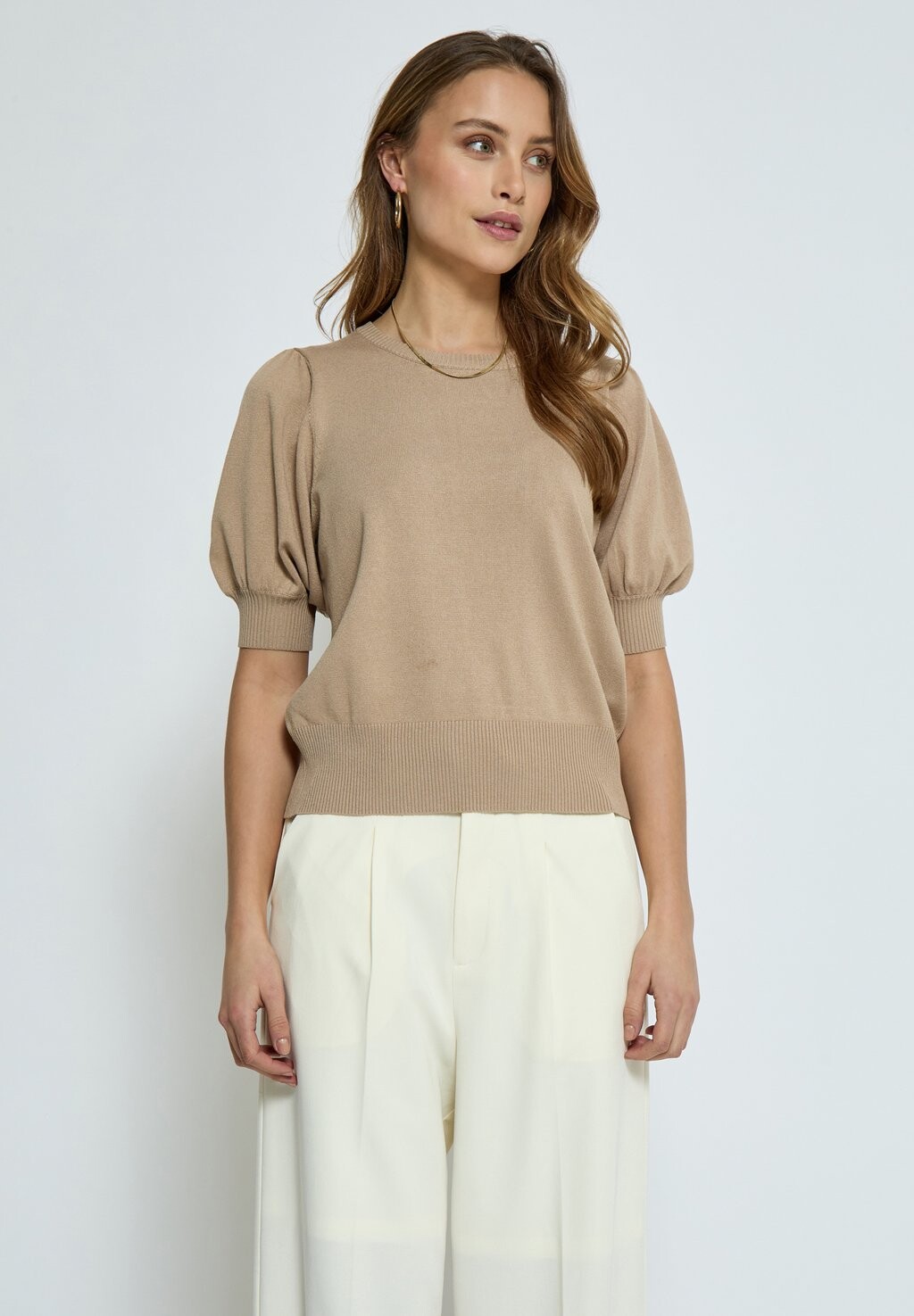 

Футболка базовая MILIVA KNIT TEE Minus, цвет sand