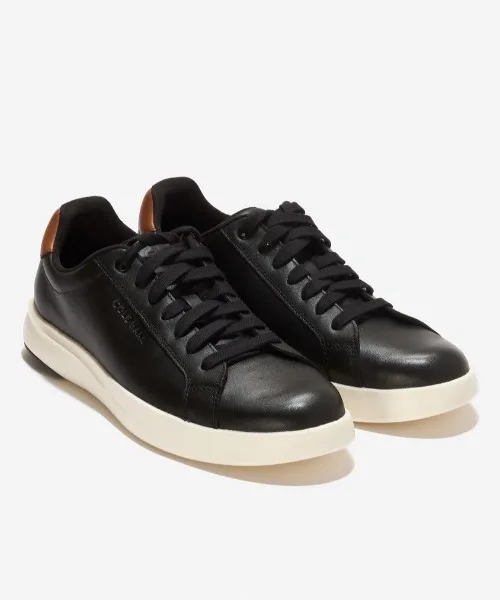 Мужские кроссовки теннисные из натуральной кожи Cole Haan Grand Crosscourt Tennis 2.0 чёрные — фото 2