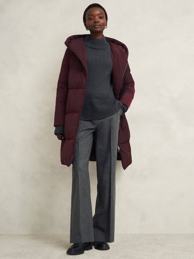 

Миниатюрное пуховое пальто дарлы Hobbs, цвет Wine