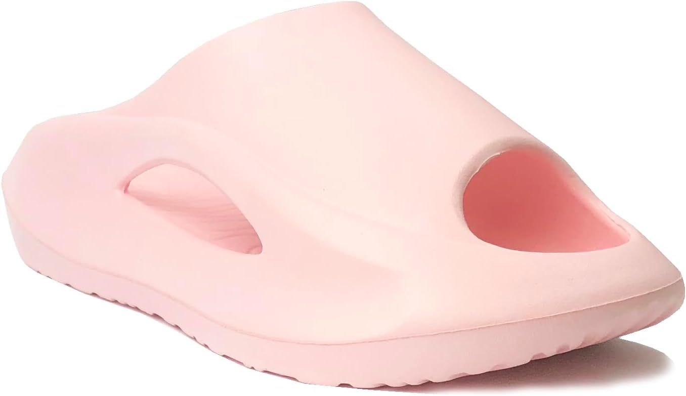 

Унисекс тапочки для взрослых Cloud Slides для мужчин и женщин, мягкие и удобные с амортизирующей толстой подошвой для ванной, душа и бассейна Redvolution, розовый