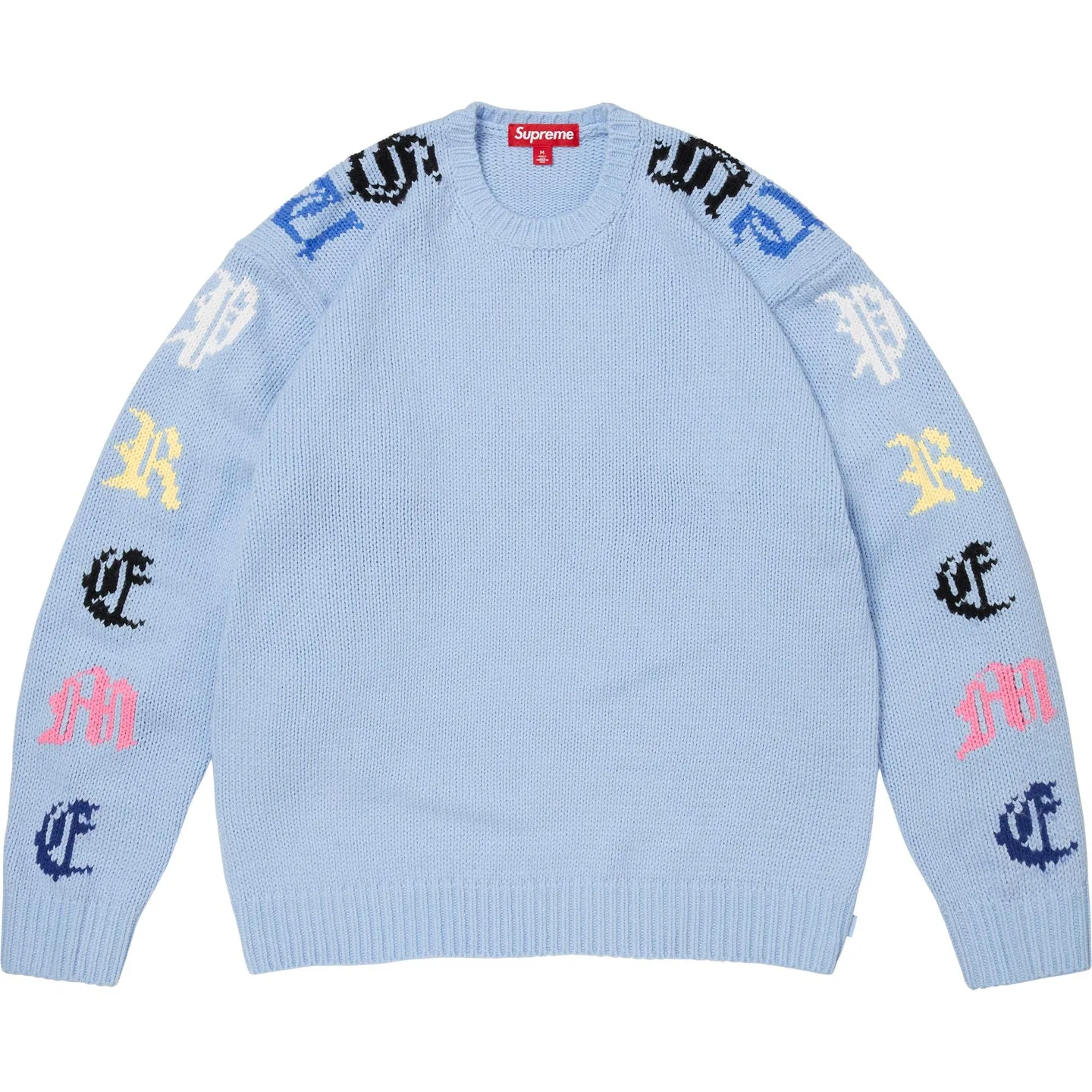 Свитер Old English Sleeves унисекс, SS26 WEEK3 Supreme, Black — фото 3