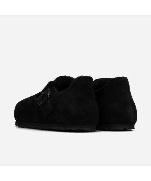 Женские/Мужские сабо Birkenstock London Shearling Suede Leather — фото 3