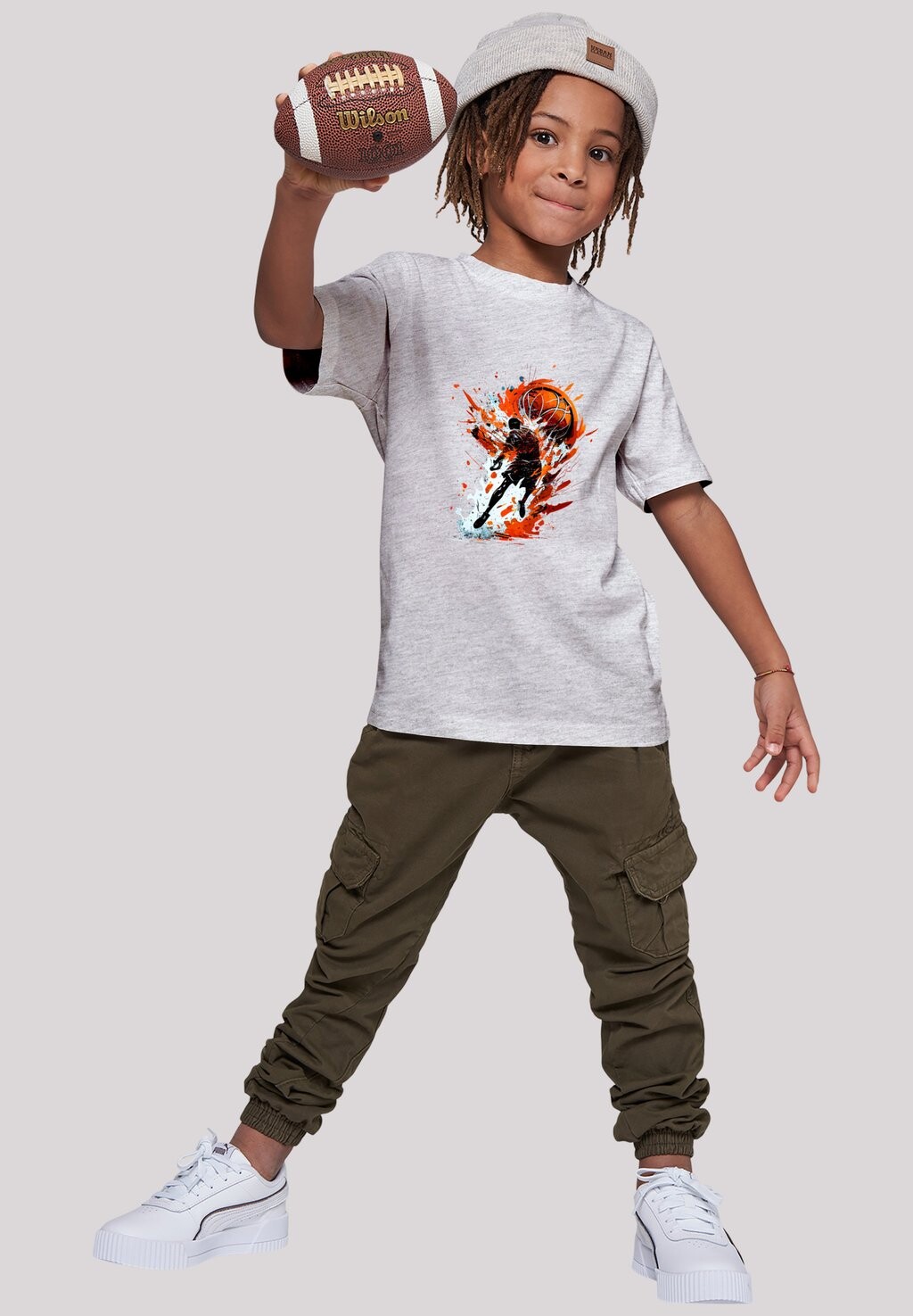 

Футболка с принтом UNISEX F4NT4STIC, цвет heather grey
