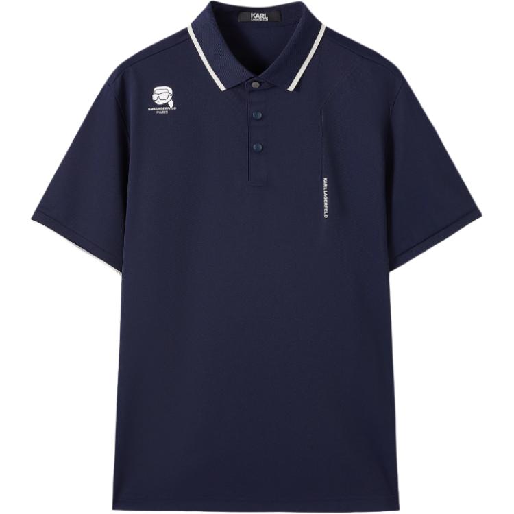 

KARL LAGERFELD / Karl Lagerfeld Jeans Футболка-поло Karl Lagerfeld мужская синяя