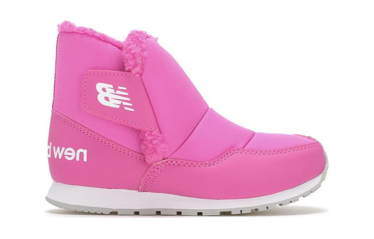 Скользостойкие амортизирующие детские ботинки New Balance розовые для детей 3-7 лет — фото 2