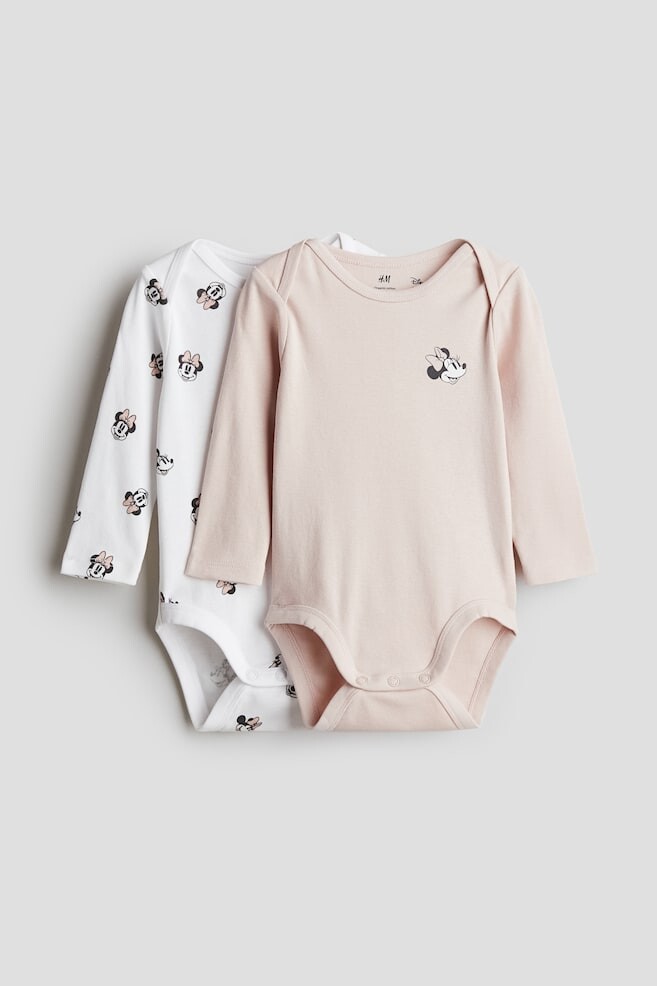 

В упаковке 2 боди с длинными рукавами H&M, розовый