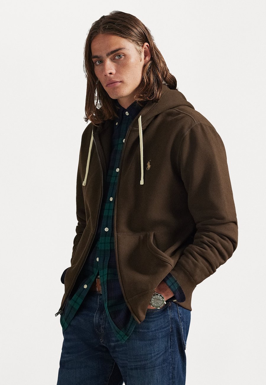 

Худи Polo Ralph Lauren THE RL FLEECE FULL-ZIP HOODIE, Nutmeg Brown/Brown
