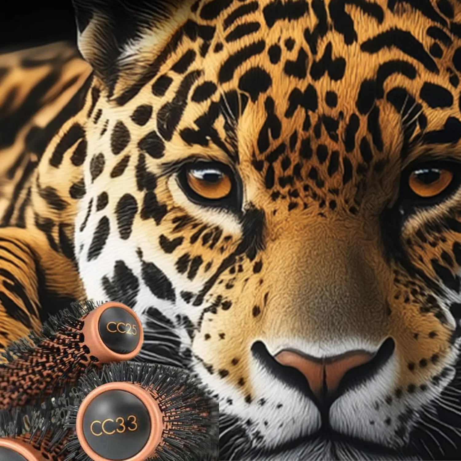 Круглая щетка Jaguar Copper Ceramic, диаметр 25 мм Jaguar, Mug — фото 3
