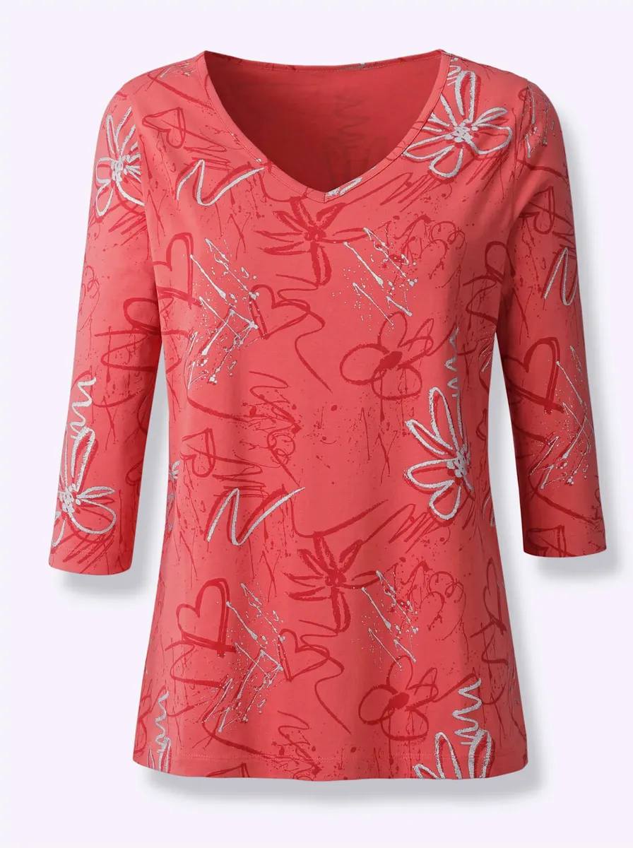 

Рубашка Classic Basics с рукавом 3/4 "Shirt", цвет Grapefruit