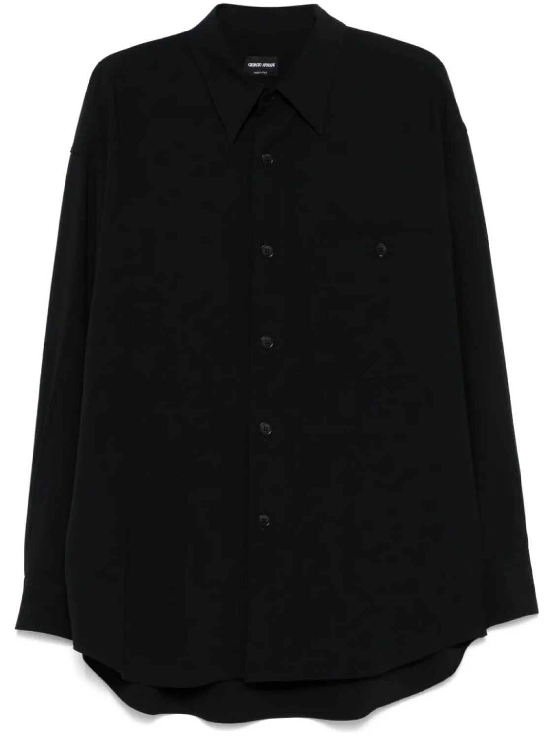 

Giorgio Armani рубашка из вирджинской шерсти, синий