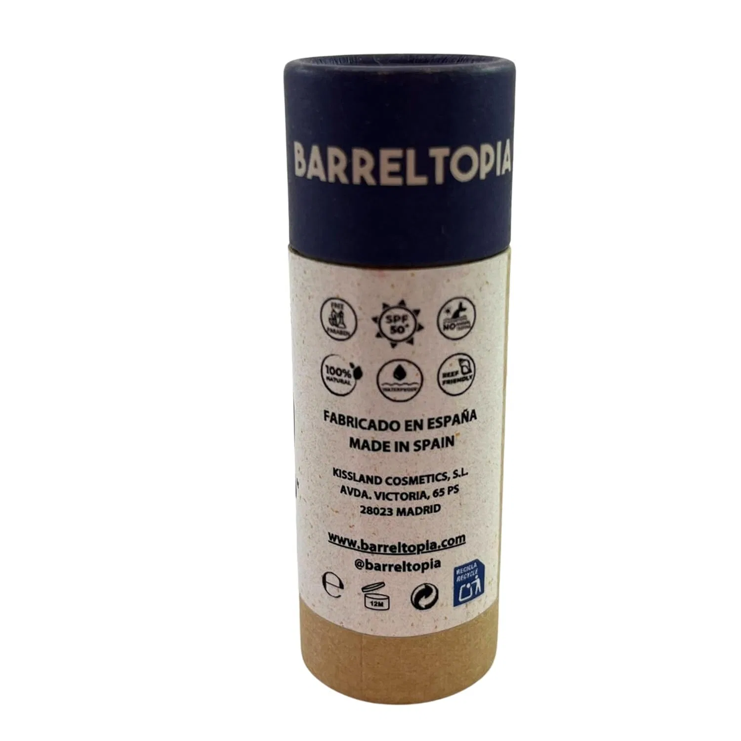 Солнцезащитный стик для лица Barreltopia Surf Stick SPF 50+, цинковые карандаши Barreltopia, White — фото 3