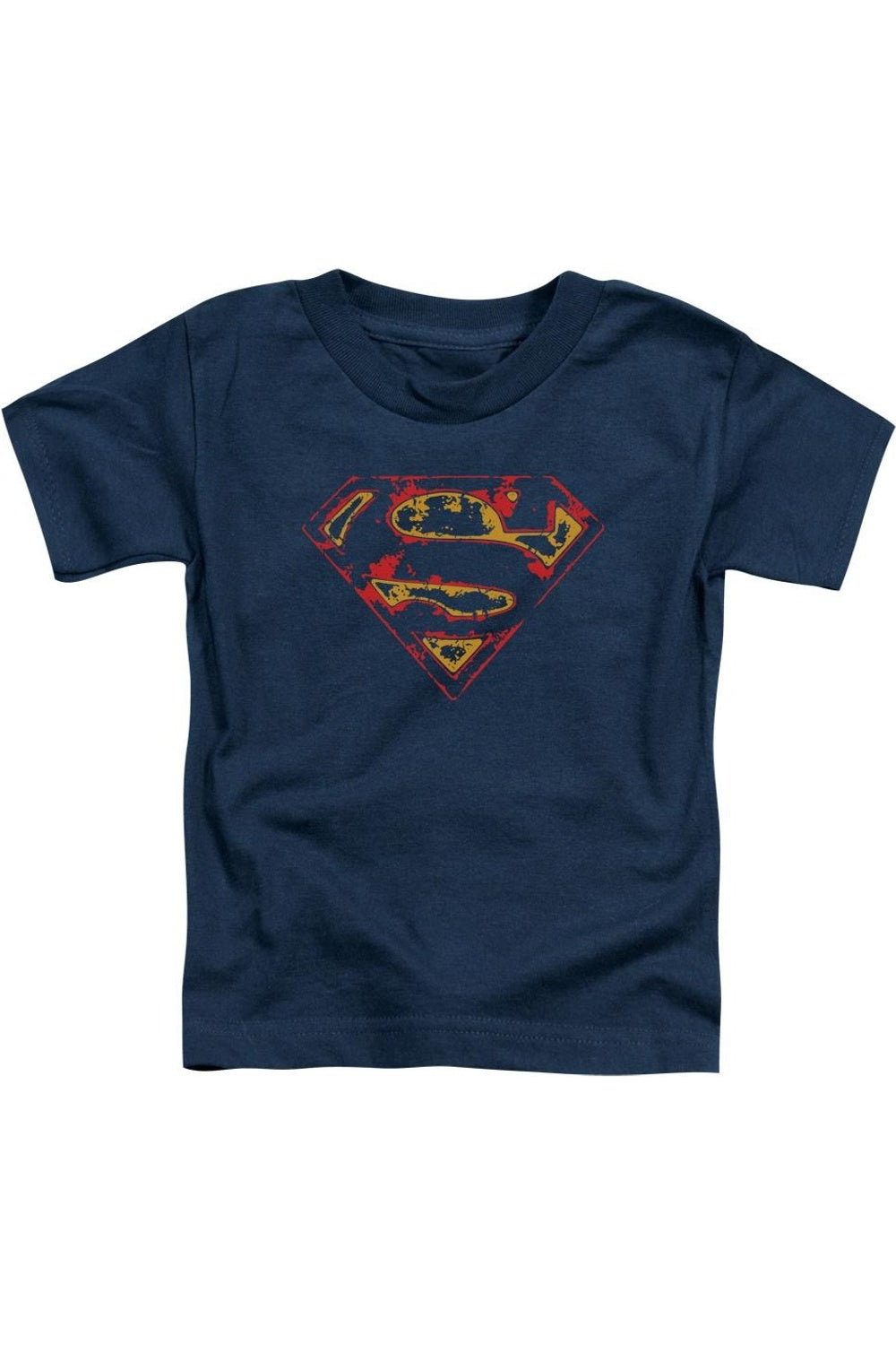 

Футболка для малышей Superman с эффектом поношенности Gildan, темно-синий