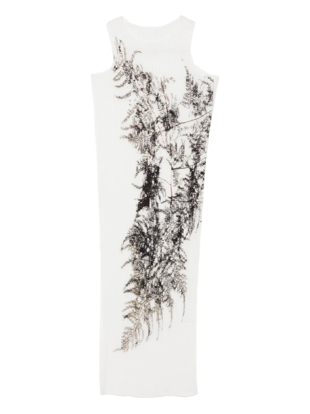 

Платье миди Pressed Flora Issey Miyake, белый