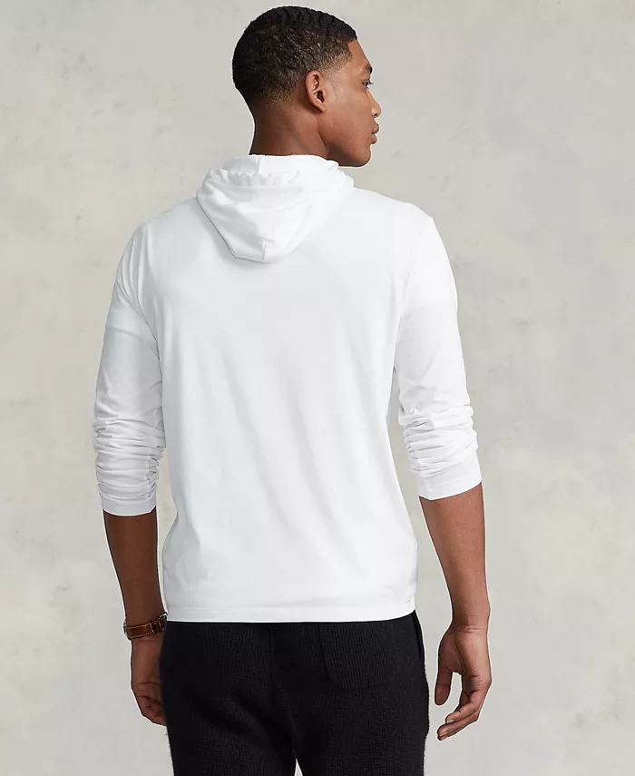 Мужская худи-футболка из джерси Polo Ralph Lauren, белый — фото 2