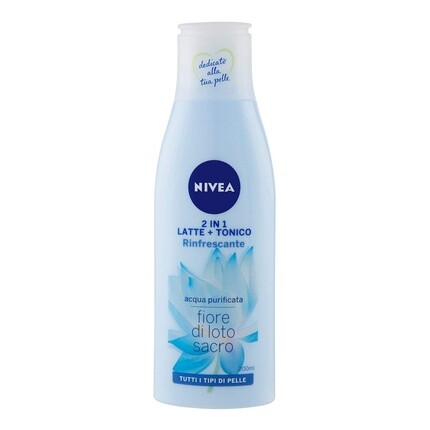 

Nivea Aqua 2 в 1 Очищающее молочко и тоник для лица 200мл