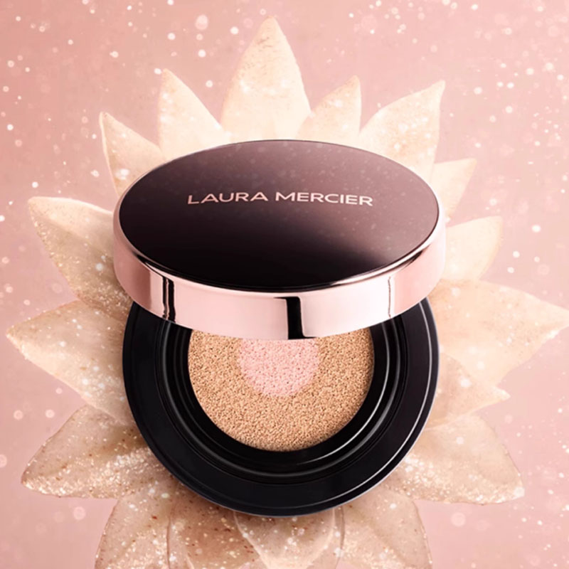 LauraMercier увлажняющий консилер Flawless Shiny Two Tone Air Cushions LAURA MERCIER, Flawless Shiny Two-Tone Air Cushion #Fair розовый розовый Color — фото 3