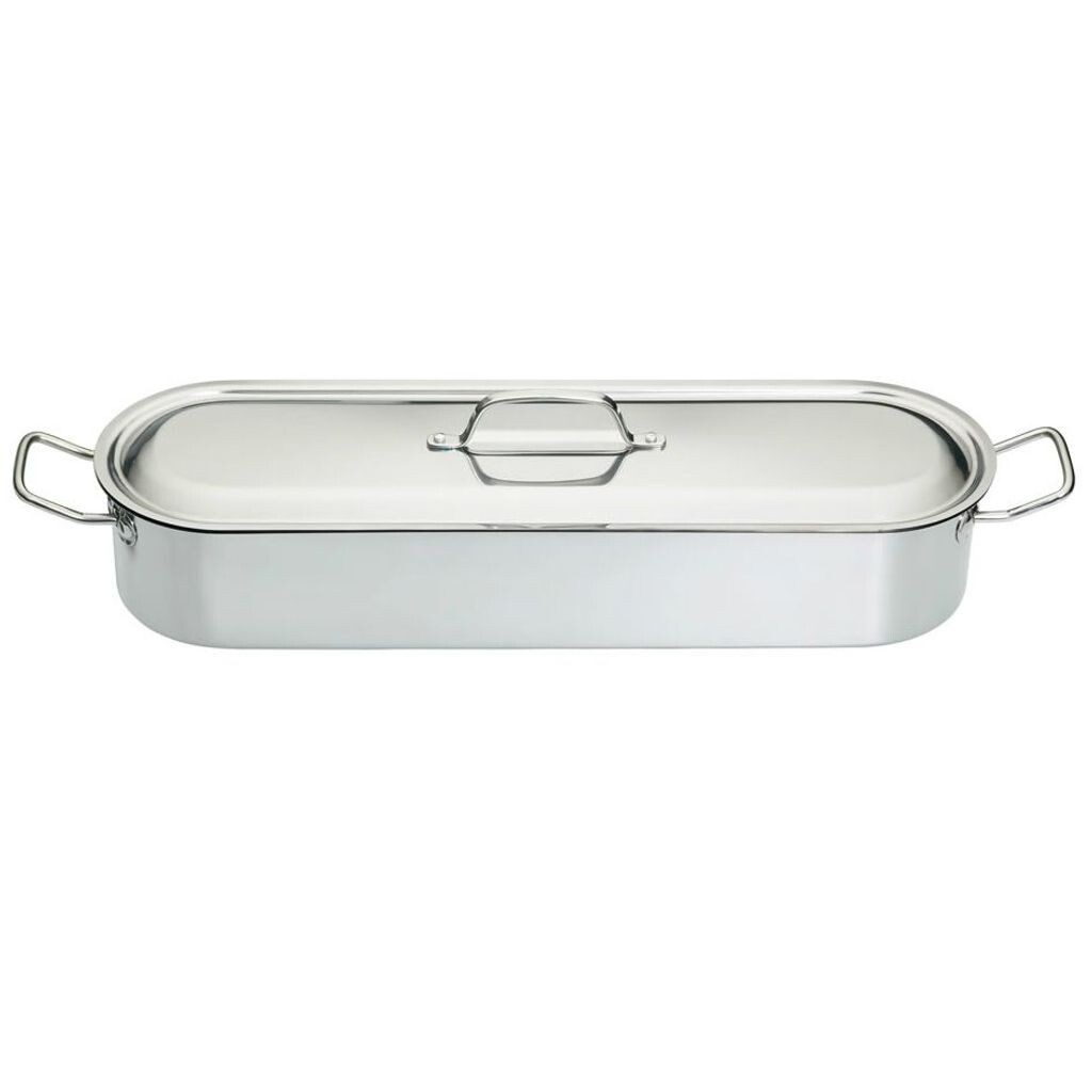 

Чайник для приготовления рыбы KitchenCraft Besuguera из нержавеющей стали, сковорода для приготовления рыбы, 61,5 x 18,5 x 10,5 см - серебристый Kitchen Craft
