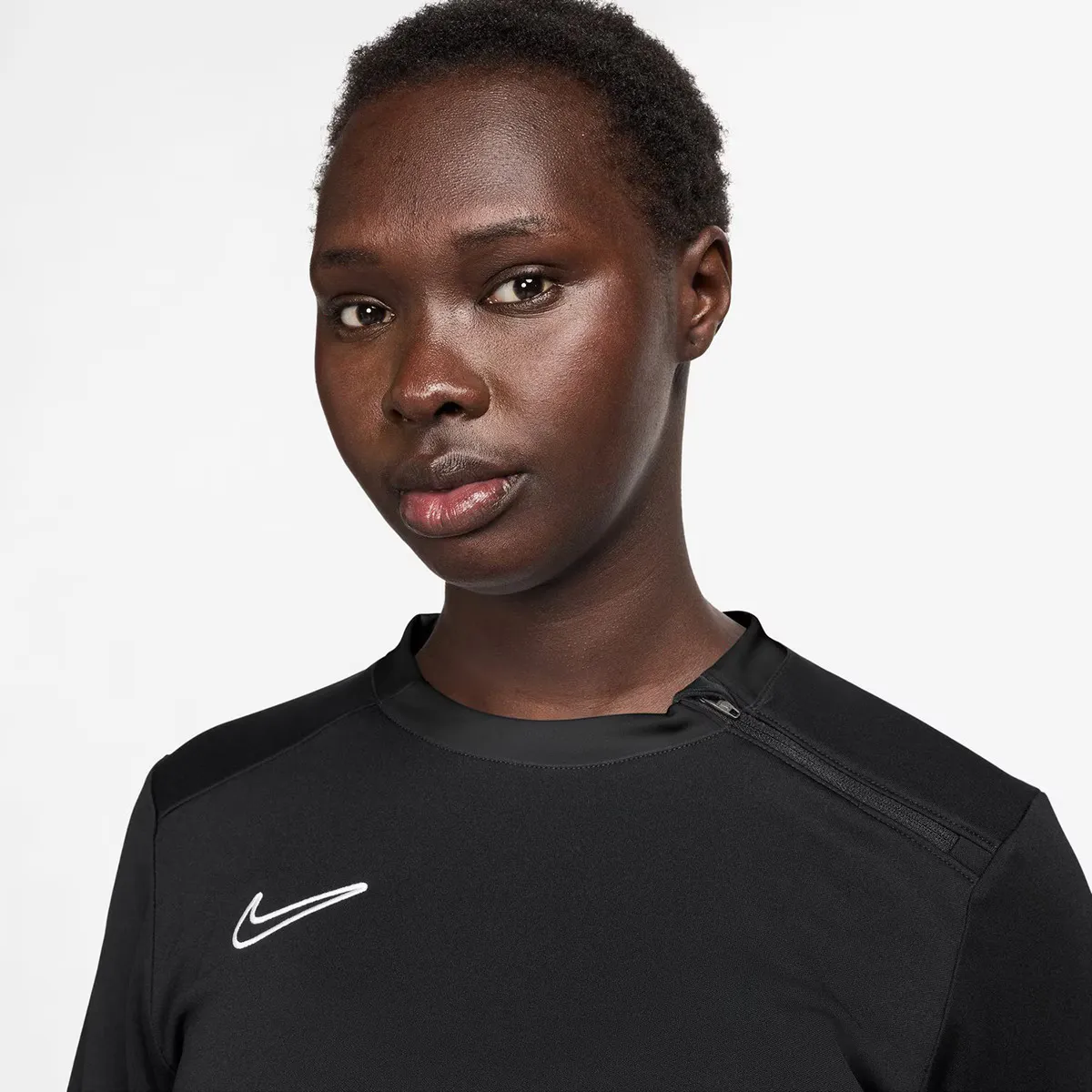 Женская футболка Dri-FIT Academy 25 Nike с длинным рукавом, чёрный — фото 3