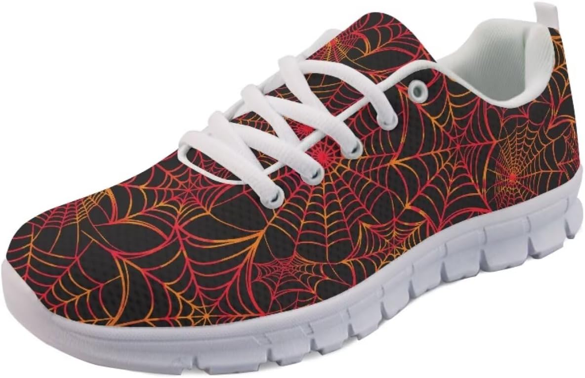 

Кроссовки Forchrinse Green Galaxy Starry Space Nebula для мужчин и женщин, легкие спортивные туфли для занятий в зале и бега, Halloween Spider Web