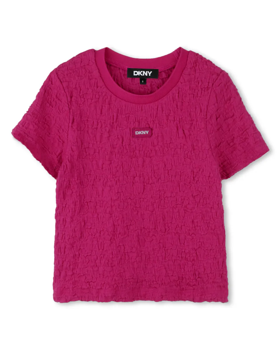 

Футболка с короткими рукавами для девочек DKNY, цвет Rosa