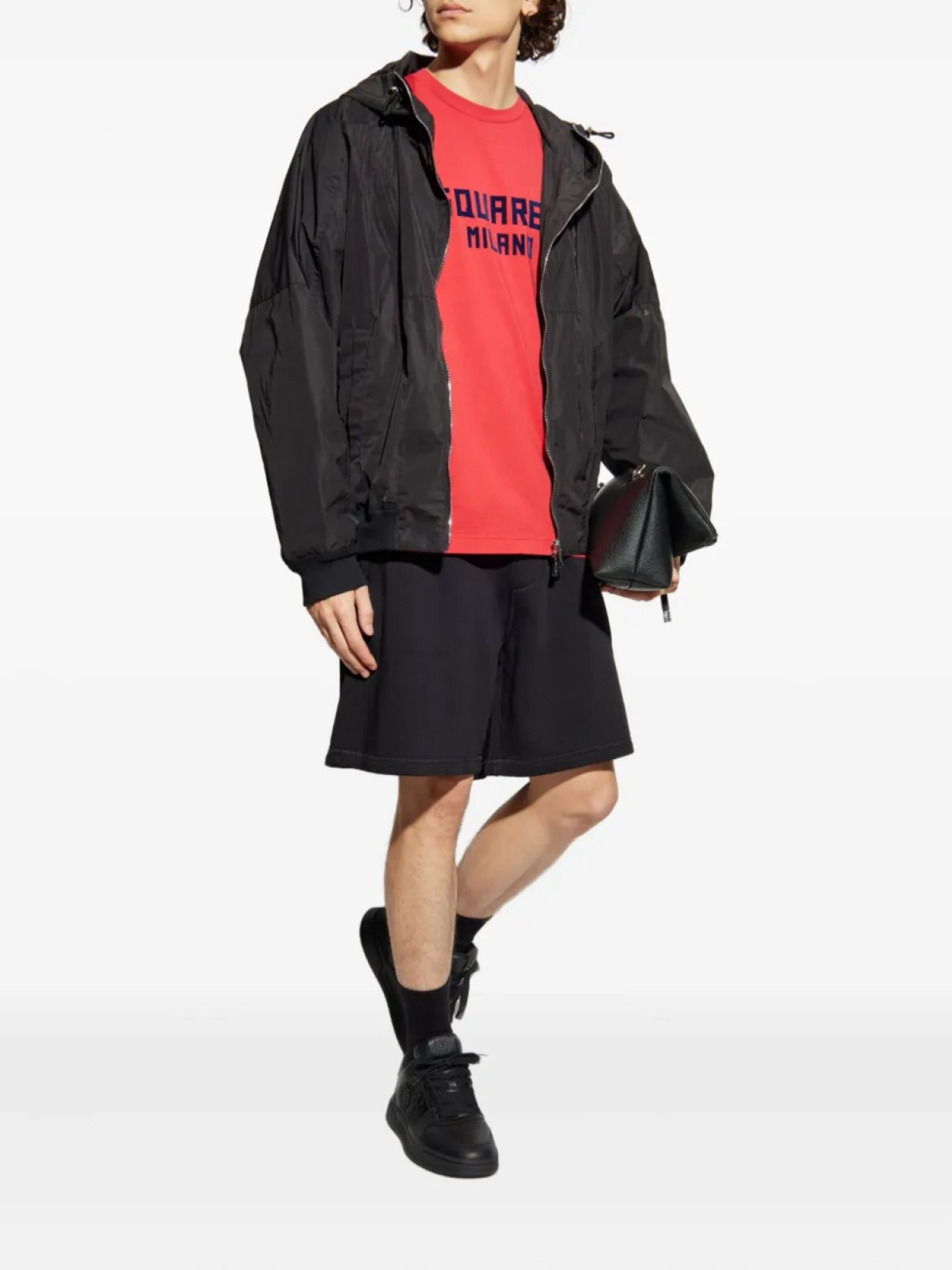 Футболка из хлопка с логотипом DSQUARED2, красный — фото 2