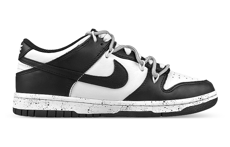 

Кроссовки Nike Dunk Skateboard Shoes Women's Low-Top White Black Gray