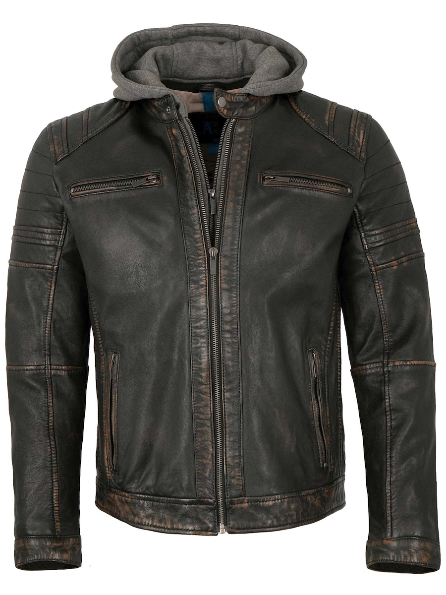 

Куртка межсезонная Lederjacken24 Zenon-1, черный