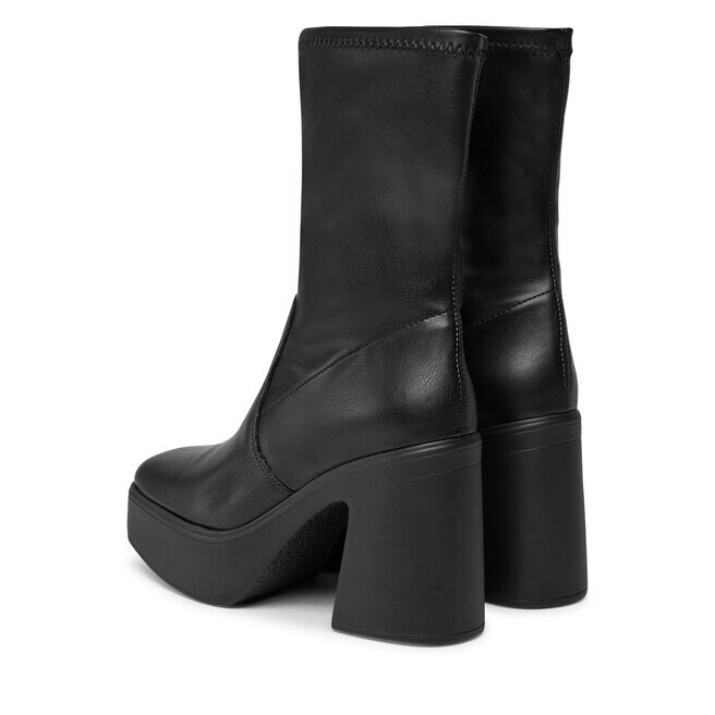 Ботинки женские Steve Madden LowPhoenix Bootie на толстом каблуке, черный — фото 3