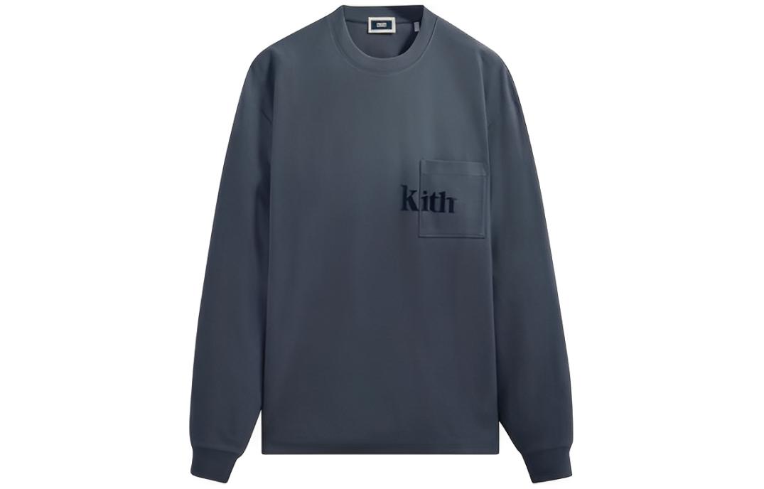 

Толстовка Куинна с длинным рукавом KITH, синий