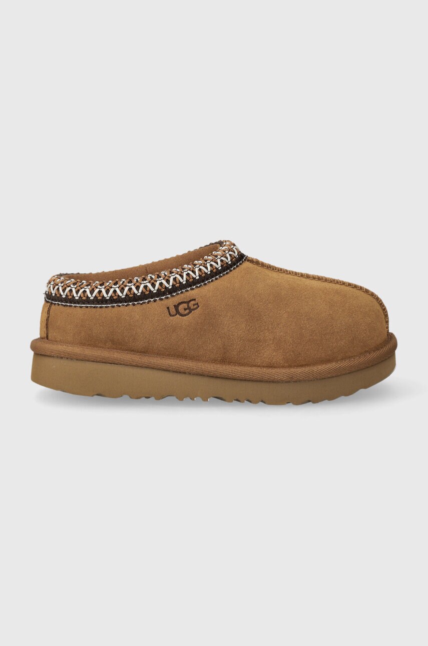 

Детские замшевые тапочки UGG T TASMAN II, бежевый