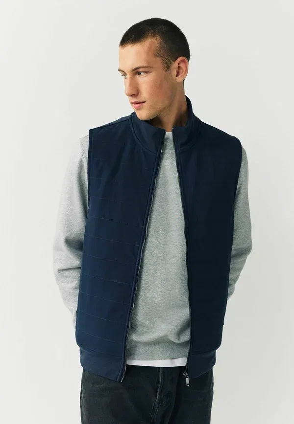 Жилет Regular fit hybrid full zip Next, темно-синий